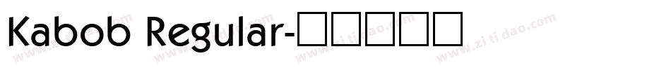 Kabob Regular字体转换